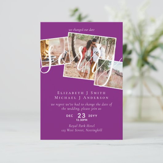 VERONTSCHULDIGD! Uitstel van het huwelijk Wijzigin (Staand voorkant)