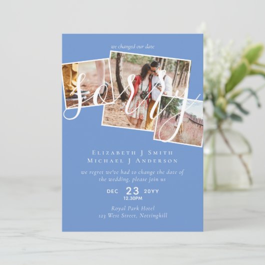 VERONTSCHULDIGD! Uitstel van het huwelijk Wijzigin (Staand voorkant)