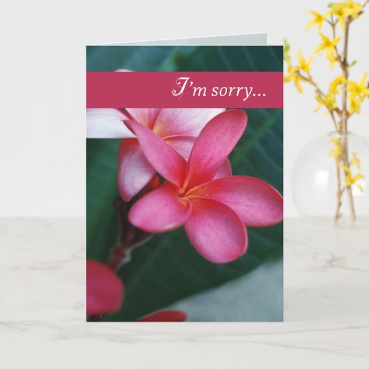 verontschuldiging Bloem Kaart (Gele Bloem)