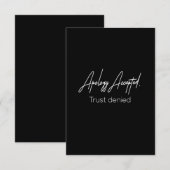 verontschuldiging geaccepteerd vertrouwen geweiger bedankkaart (Voorkant / Achterkant)