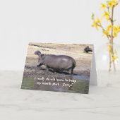 VERONTSCHULDIGING, HUMORISTISCH, HIPPO, 'IK ZOU HE KAART (Gele Bloem)