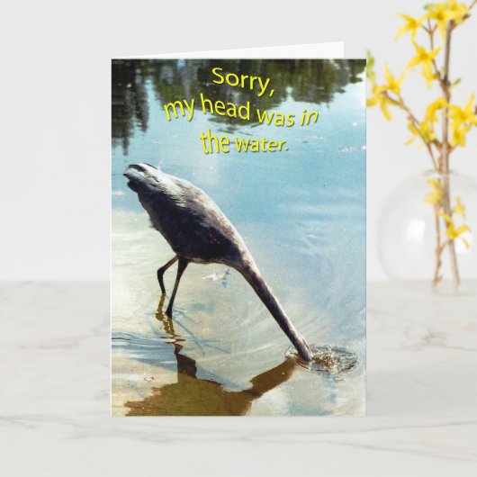 VERONTSCHULDIGING KAART (Gele Bloem)