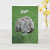 verontschuldiging kaart (Gele Bloem)