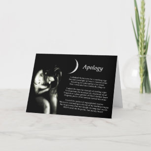 verontschuldiging kaart