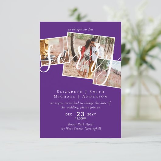 VERONTSCHULDIGING! Uitstel van het huwelijk Wijzig (Staand voorkant)