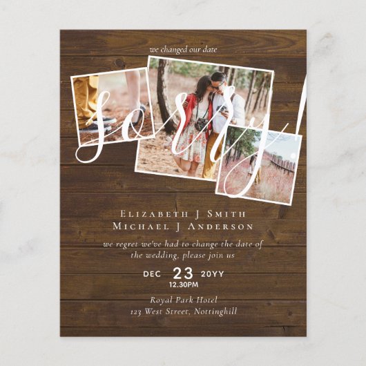 VERONTSCHULDIGING! Uitstel van het huwelijk Wijzig (Voorkant)