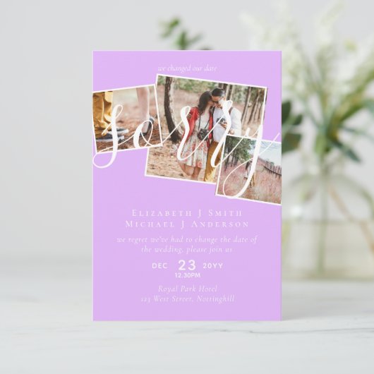 VERONTSCHULDIGING! Uitstel van het huwelijk Wijzig (Staand voorkant)