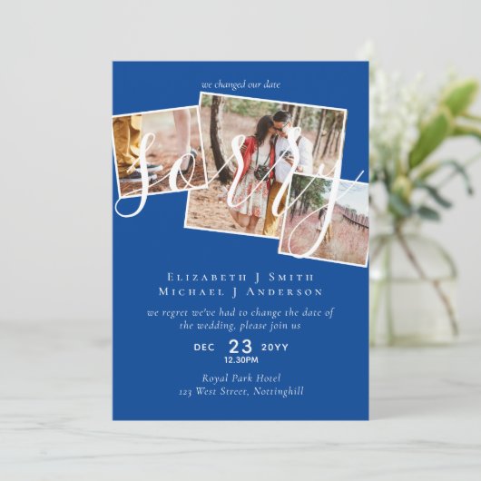 VERONTSCHULDIGING! Uitstel van het huwelijk Wijzig (Staand voorkant)