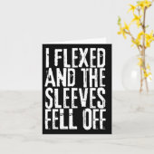 Verontwaardigd draaide ik de Sleeves van Funny Bod Kaart (Gele Bloem)