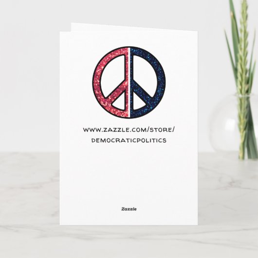 Verontwaardigd over herverkiezing Trump-Democraat Kaart (Achterkant)