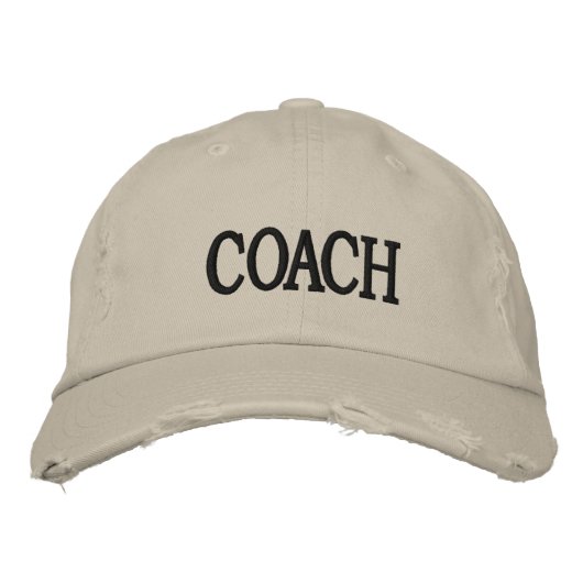Verontwaardigd Pet van Chino Twill Coach (Voorkant)