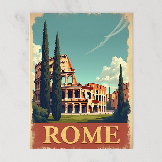 Verontwaardigd  Rome Colosseum Reizen Briefkaart