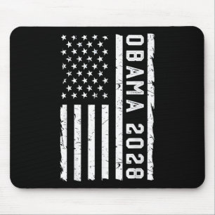 Verontwaardigde -Amerikaanse vlag voor Obama Muismat