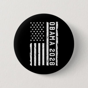 Verontwaardigde -Amerikaanse vlag voor Obama Ronde Button 5,7 Cm