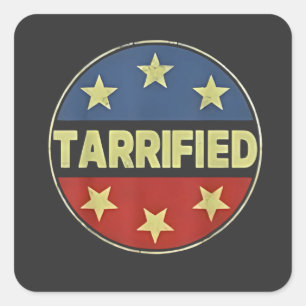 Verontwaardigde anti-Trump patriottische Amerikaan Vierkante Sticker