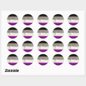 Verontwaardigde aseksuele trots Stickers (Vel)