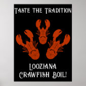Verontwaardigde reis Cajun Louisiana-Crawfish Boil Poster (Voorkant)