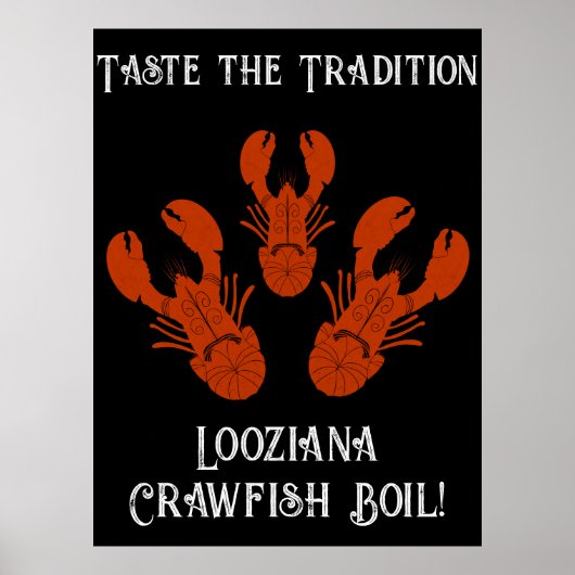 Verontwaardigde reis Cajun Louisiana-Crawfish Boil Poster (Voorkant)