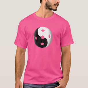 Verontwaardigde Retro Yin en Yang  Pickleball T-shirt