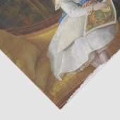 Verontwaardigde Victoriaans twee jonge meisjes wee Tissuepapier (Detail)