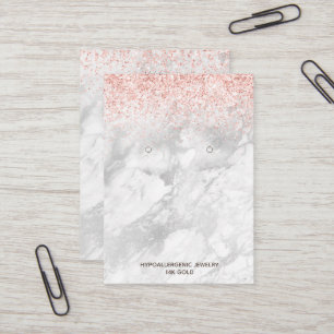 Veroorbaar beeldscherm met Logo Gold Glitter Marbl Visitekaartje