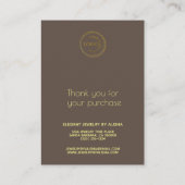 Veroorbaar beeldscherm Voeg je Logo bruin toe Visitekaartje (Achterkant)