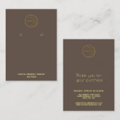 Veroorbaar beeldscherm Voeg je Logo bruin toe Visitekaartje (Voorkant / Achterkant)