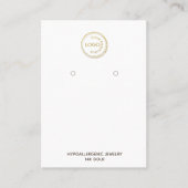 Veroorbaar beeldscherm Voeg je Logo wit toe Visitekaartje (Voorkant)