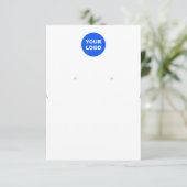 Veroorbaar Logo groot Ketting toevoegen Kaart (Staand voorkant)