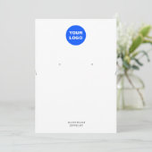 Veroorbaar Logo groot Ketting toevoegen Kaart (Staand voorkant)