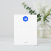 Veroorbaar Logo groot Ketting toevoegen Kaart (Staand voorkant)