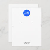 Veroorbaar Logo groot Ketting toevoegen Kaart (Voorkant / Achterkant)