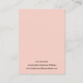 Veroorbaar Logo toevoegen | Roos Gold en glitter Visitekaartje (Achterkant)