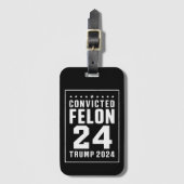 Veroordeelde misdadiger 4 juli Trump 2024 Bagagelabel (Voorkant (verticaal))