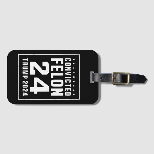 Veroordeelde misdadiger 4 juli Trump 2024 Bagagelabel (Voorkant (horizontaal))