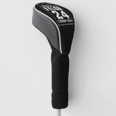 Veroordeelde misdadiger 4 juli Trump 2024 Golfheadcover (Schuin)