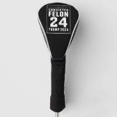 Veroordeelde misdadiger 4 juli Trump 2024 Golfheadcover (Voorkant)