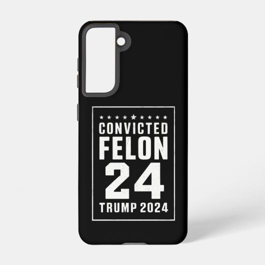 Veroordeelde misdadiger 4 juli Trump 2024 Samsung Galaxy Hoesje (Achterkant)