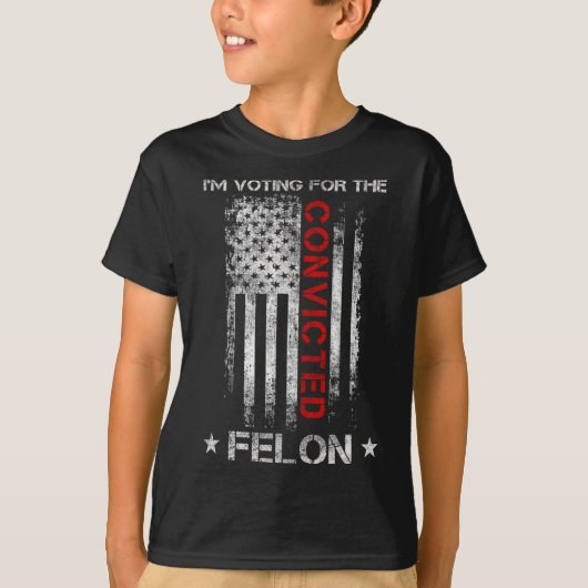 Veroordeelde misdadiger in 20247 t-shirt (Voorkant)