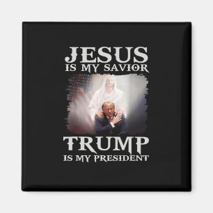Veroordeelde misdadiger Jezus is mijn redder Trump Magneet