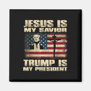 Veroordeelde misdadiger Jezus is mijn redder Trump Magneet
