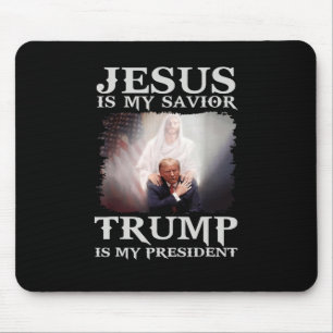 Veroordeelde misdadiger Jezus is mijn redder Trump Muismat