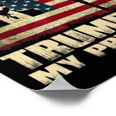 Veroordeelde misdadiger Jezus is mijn redder Trump Poster (Hoek)