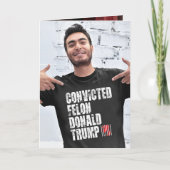 Veroordeelde misdadiger Trump Kaart (Voorkant)