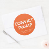 VEROORDEELDE? TRUMP-Stickers Ronde Sticker (Envelop)