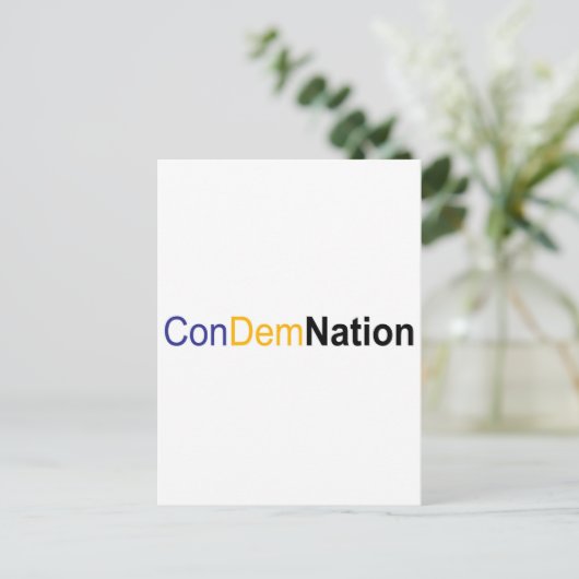 veroordeling briefkaart (Staand voorkant)