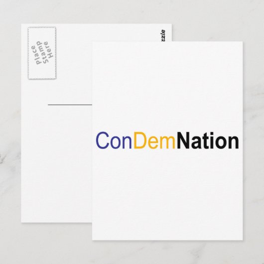 veroordeling briefkaart (Voorkant / Achterkant)