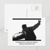 "Veroordeling mij" Briefkaart (Voorkant / Achterkant)