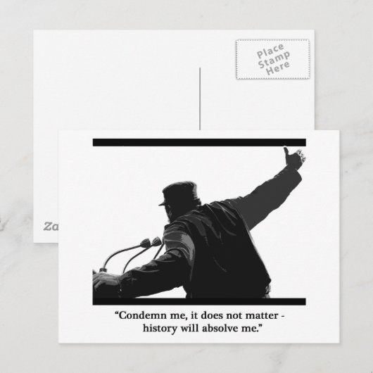 "Veroordeling mij" Briefkaart (Voorkant / Achterkant)