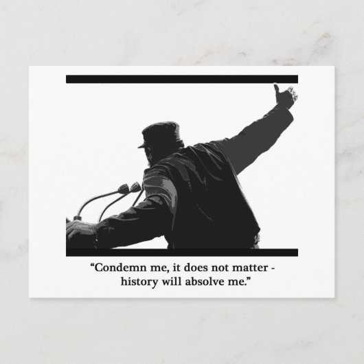 "Veroordeling mij" Briefkaart (Voorkant)